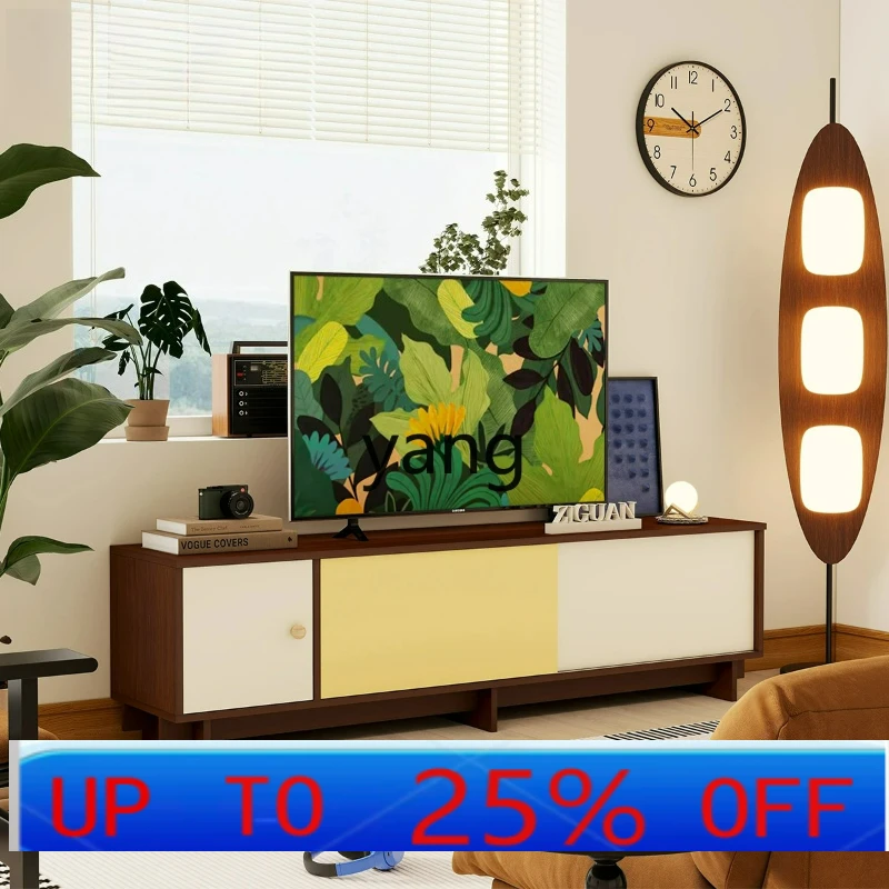 

LTT TV cabinet Large capacity storage floor cabinet Screen projection display Background wall Low cabinet