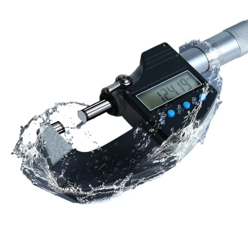 Micrometer High Precision 0.001 Digital Display Outer Diameter Digital Spiral Micrometer 0-25 Electronic Micrometer