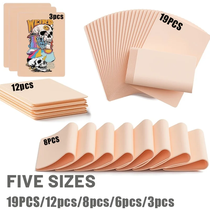 Tattoo Practice Skin 1mm Double‑Sided Stretchable Silicone Fake Skin Must‑Have Tattoo Practice Accessory New Learners Tattoo