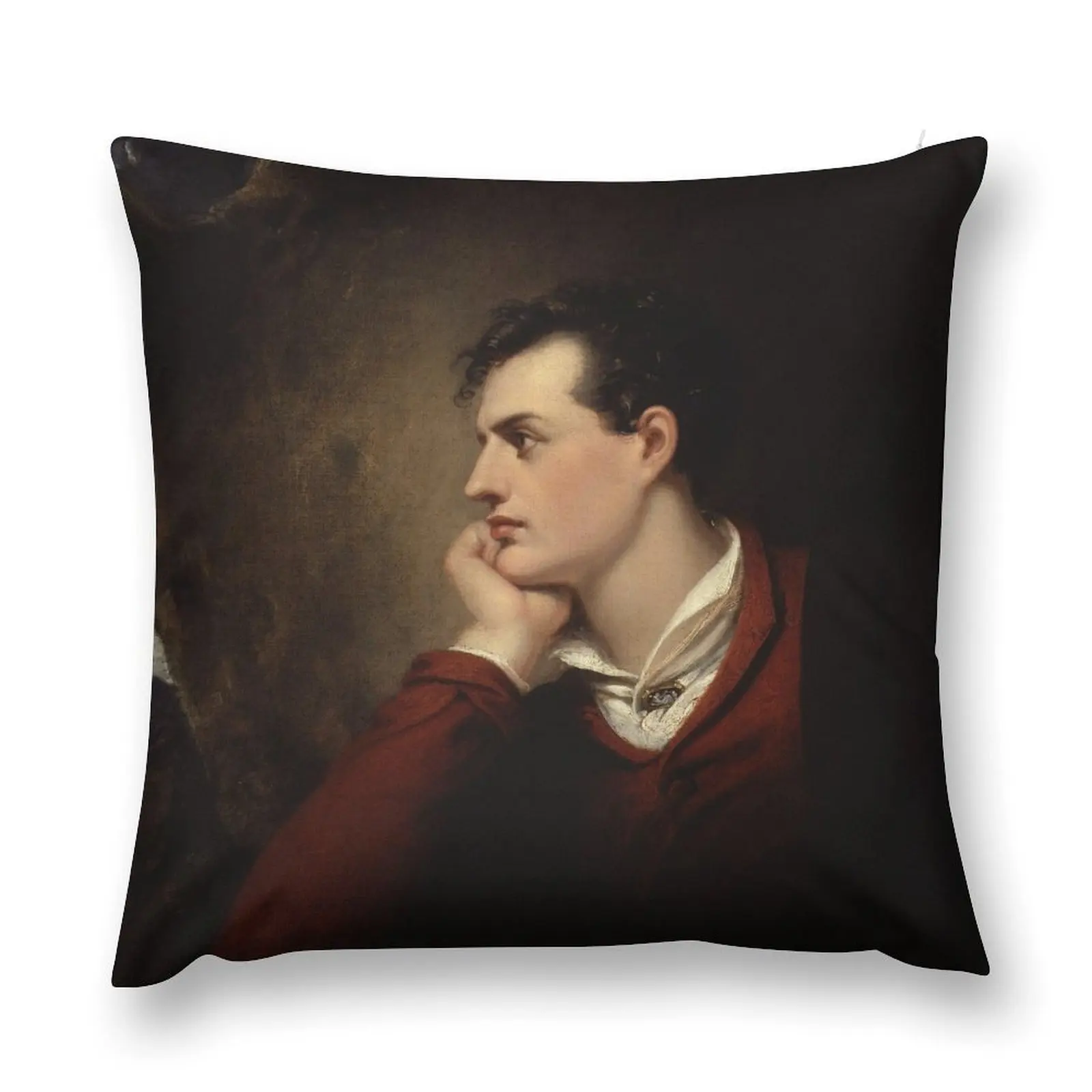 Lord Byron - 6th Baron Byron - By Richard Westall Throw Pillow christmas supplies christmas ornaments 2025 pillow