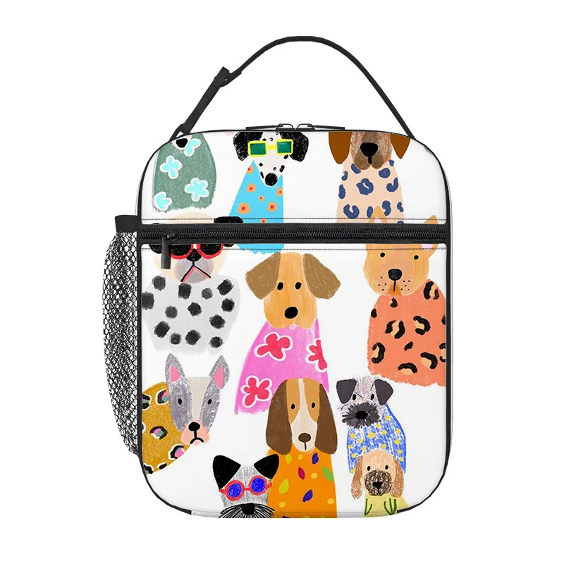 Cartoon Dog Handheld Insulation Lunch Bag for Boy/Girls Best Gifts 3D Cartoon Portable Lunch Box Bag Picnic Bag