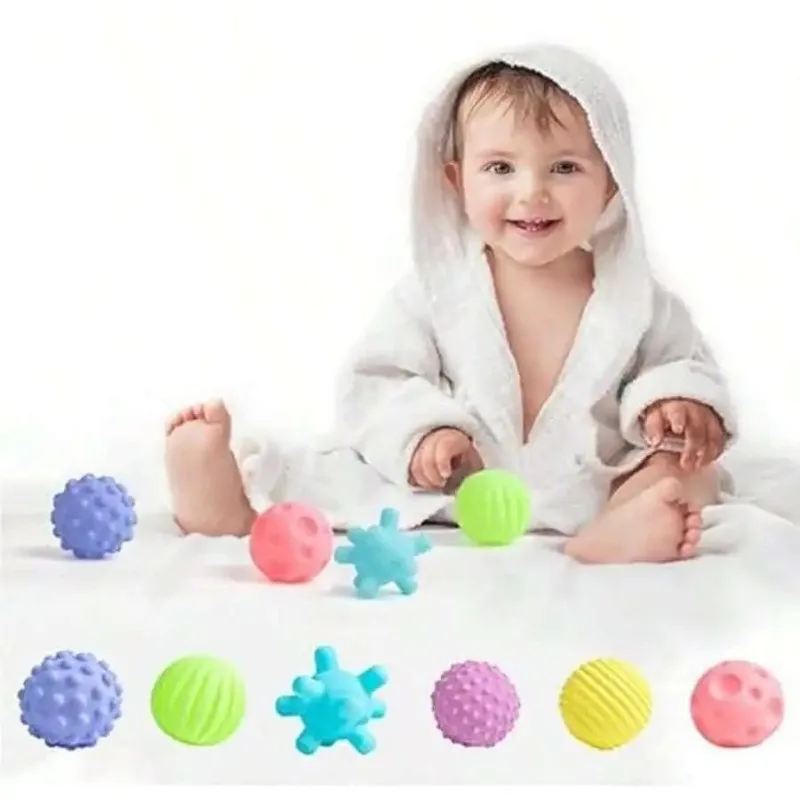 Baby Soft Rubber Caresses Tentacles, Ball Grabbing Training, Massage Perception, Baby Water Play Toy