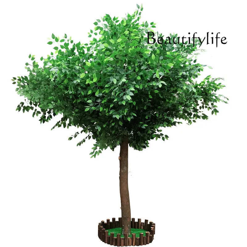 Simulation banyan tree simulation large plant hotel shopping mall props wishing tree landscape tree window decoration