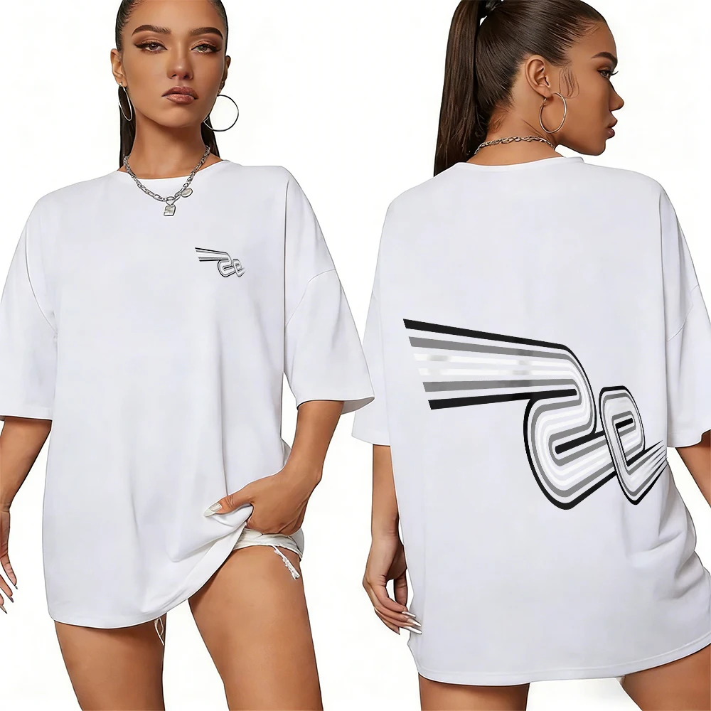 

Летние гонки Disney с минималистичным рисунком логотипа из 100% хлопка, футболки с принтом для мужчин и женщин, повседневные дышащие топы