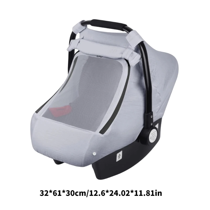 Infant Car Canopy with Soft & Breathable Window Detail Baby Strollers Cover 425F