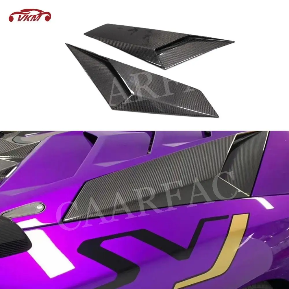 

Carbon Fiber Rear Bumper Side Air outlet Splitters Flaps Canards For Lamborghini Aventador LP700 LP720 Upgrade ti LP750 S Style