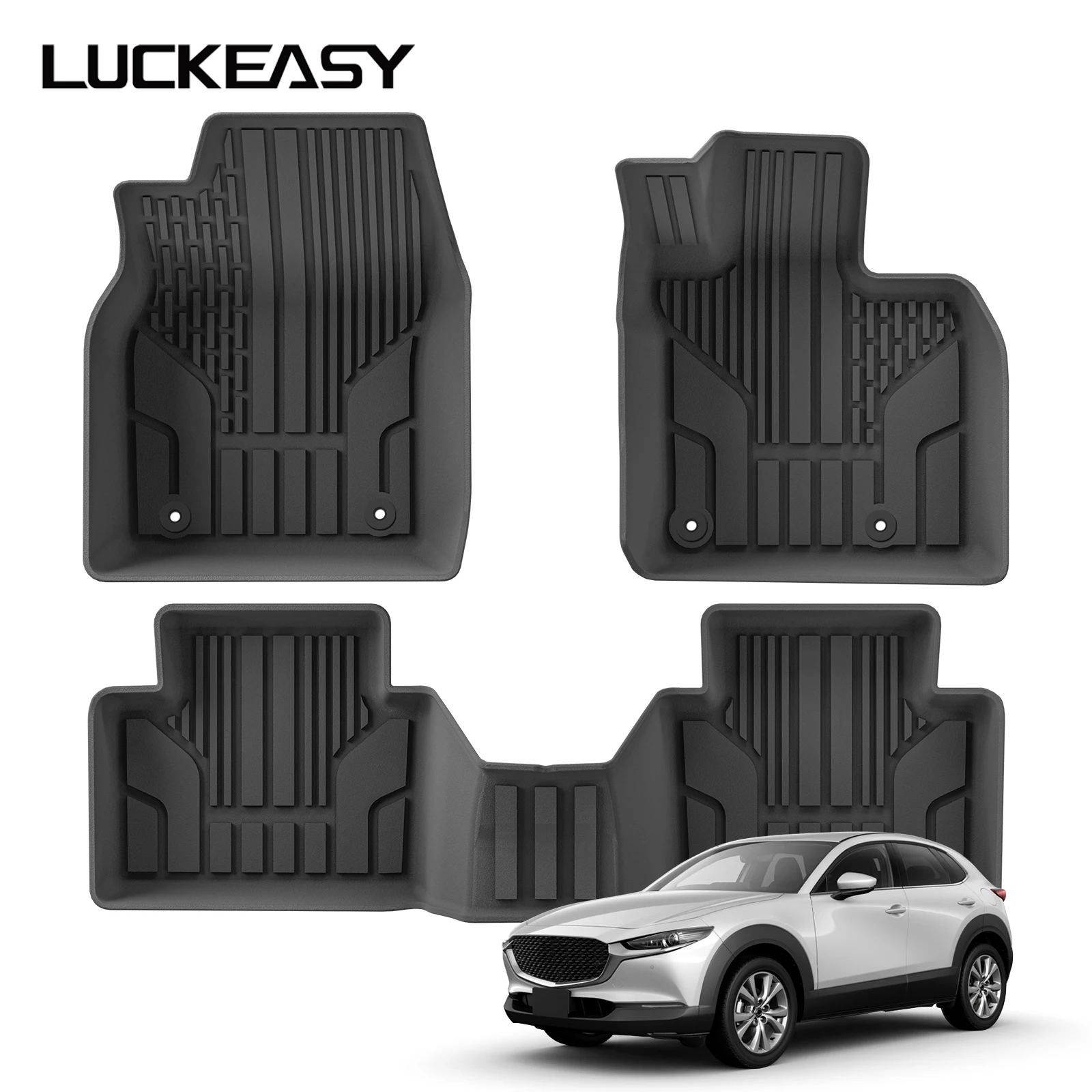

for Mazda CX-30 CX30 2019-2024 Car Floor Mats Protective Mat Interior Accessories Waterproof Foot Pads Only Fit Right Rudder