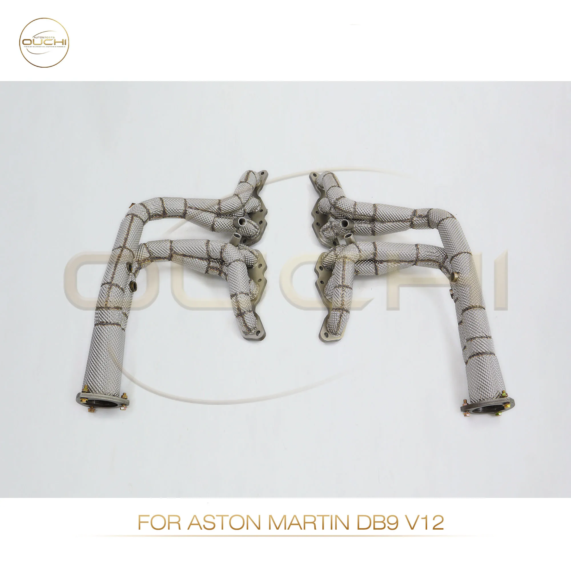 

OUCHI High Flow Exhaust Manifold For Aston Martin DB9 2004-2016 6.0L V12 Exhaust Header With Heat Shield Car Accessories Parts
