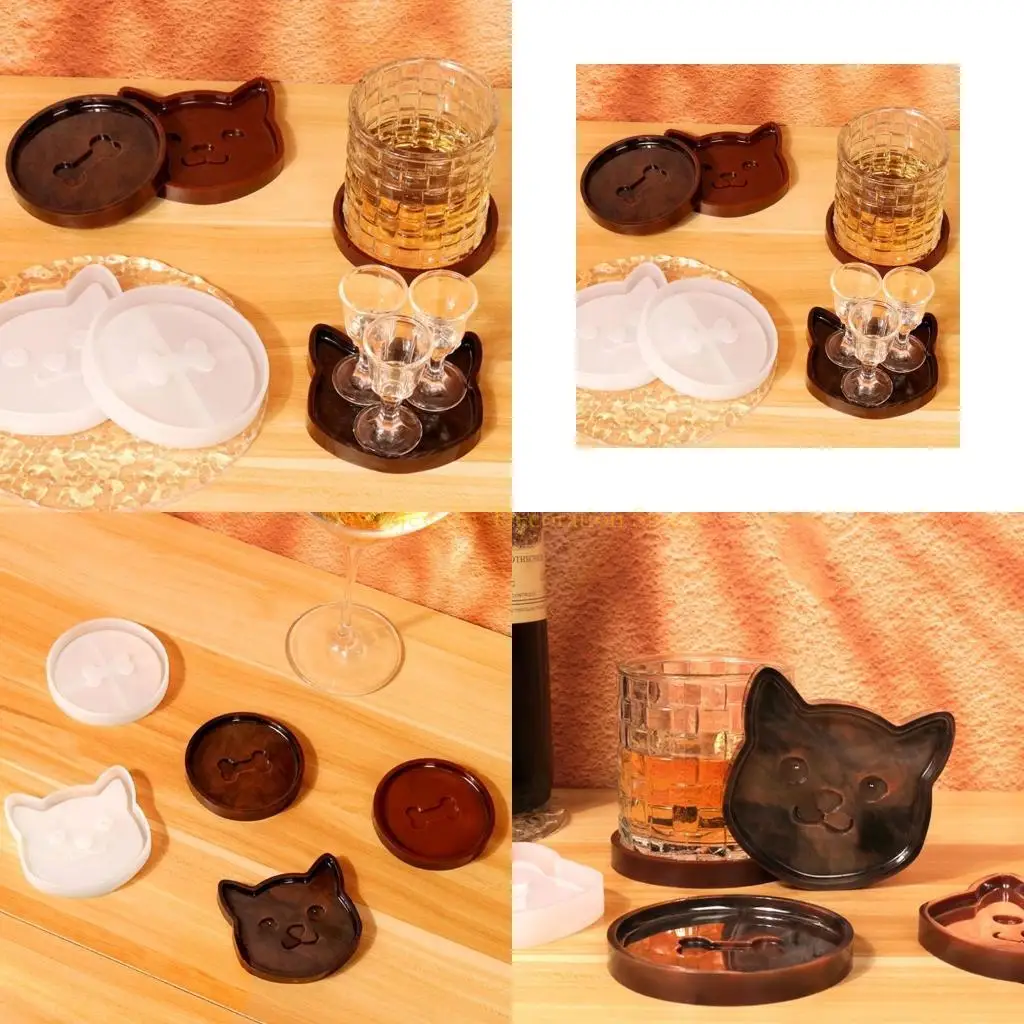 

D46E DIY Silicone Mold Sturdy Cats Bone Mold Bottom Bracket Cup Mat