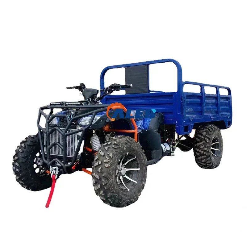 High Quality 4x4 Shaft Drive Quad Bike With Trailer Atv Farm Vehicle