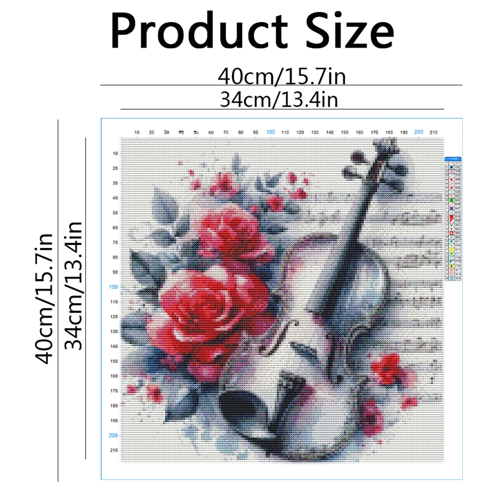 Çapraz Nokta Nakış Keman Manza - Embroidery Guide Paper incelemesi ve fiyatı