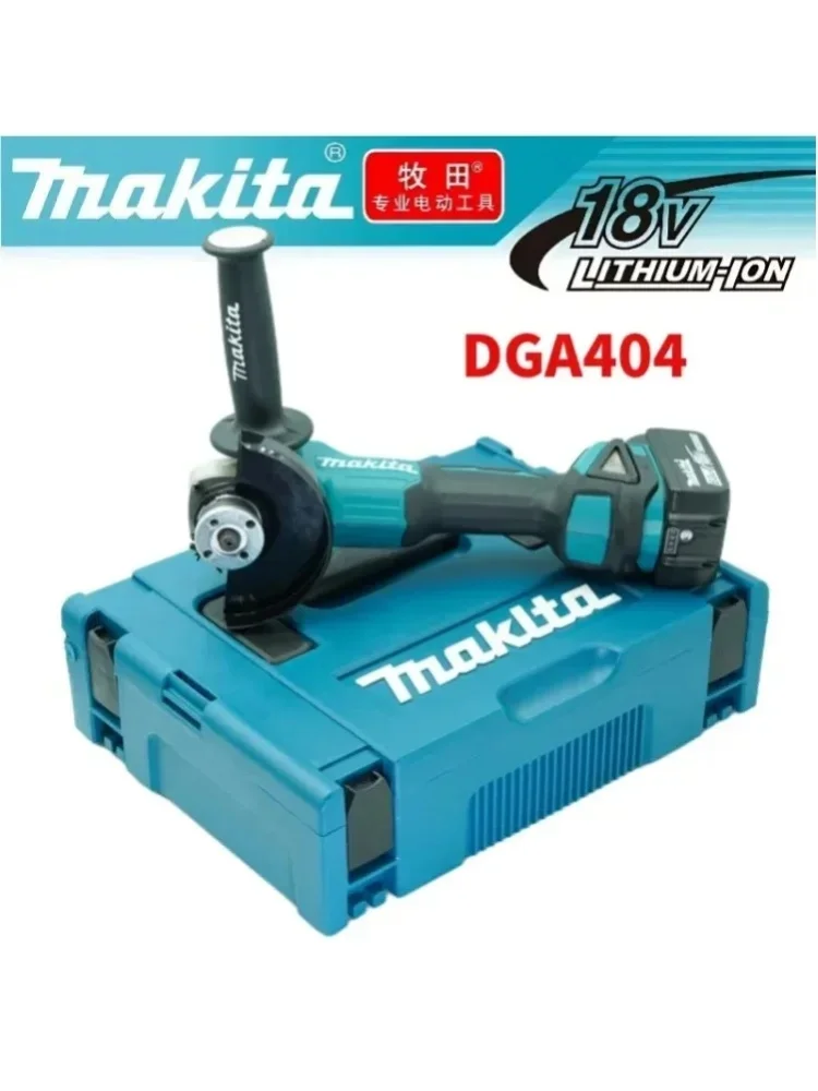 Neuer Makita 18V 125 DGA404 Bürstenloser Lithium-Akku-Winkelschleifer Wiederaufladbare Schneidemaschine Hochleistungs-Poliermaschine