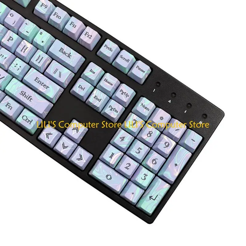 

A52B 112PCS Keycaps OEM Profile ANSI PBT DyeSubb Mechanical Keyboard Keycap ANSI