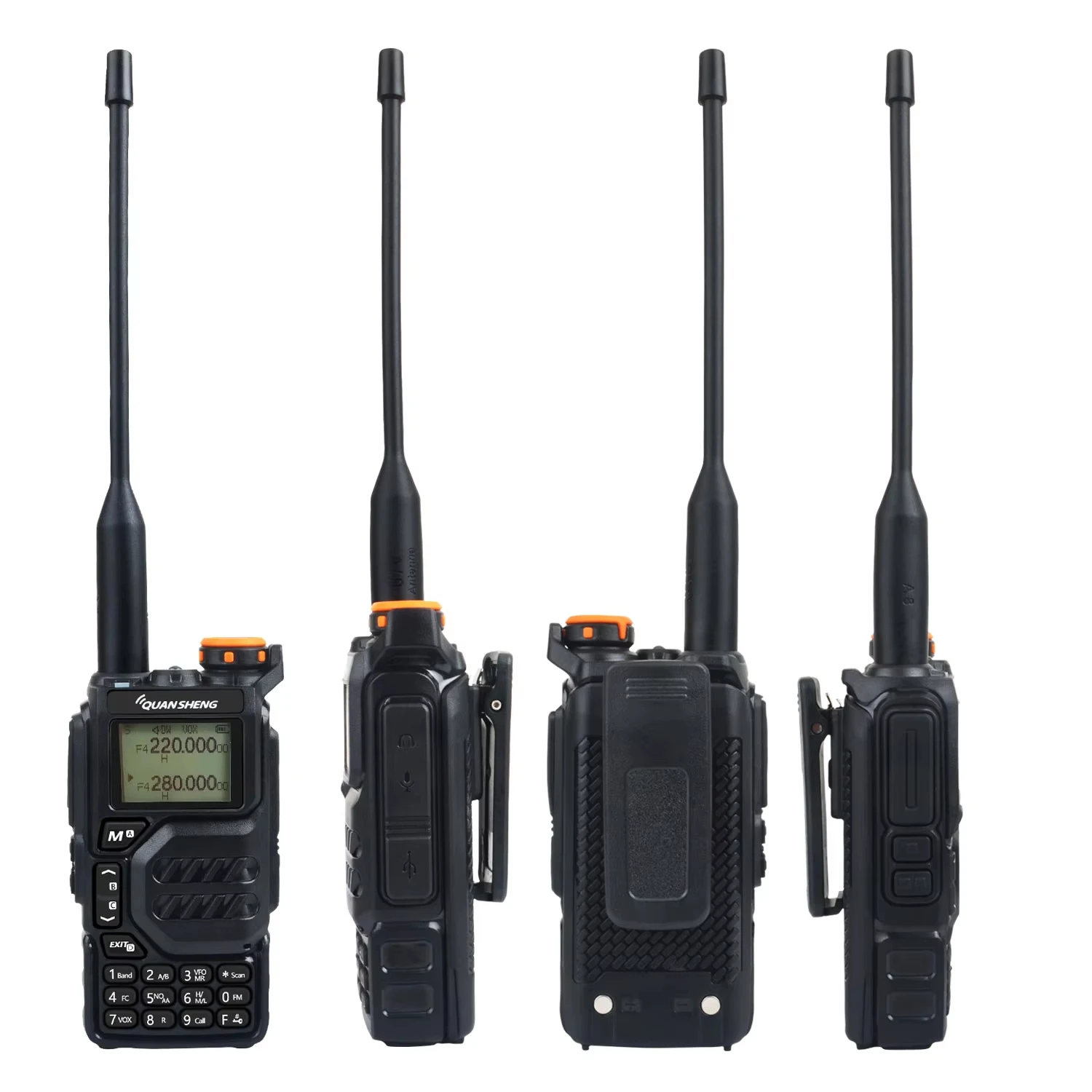 AliExpress RYKS Quansheng Uv K5 V3 5W Walkie Talkie Ce Fcc 1600Mah 199 Channel Wireless Set For Home Hiking Cycling
