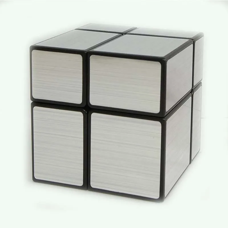 ShengShou Shaped Mirror Brushed Stickers Gold Silver Black Gray Shaped Magic Cube 2x2x2 3x3x3Children's Educational Toys