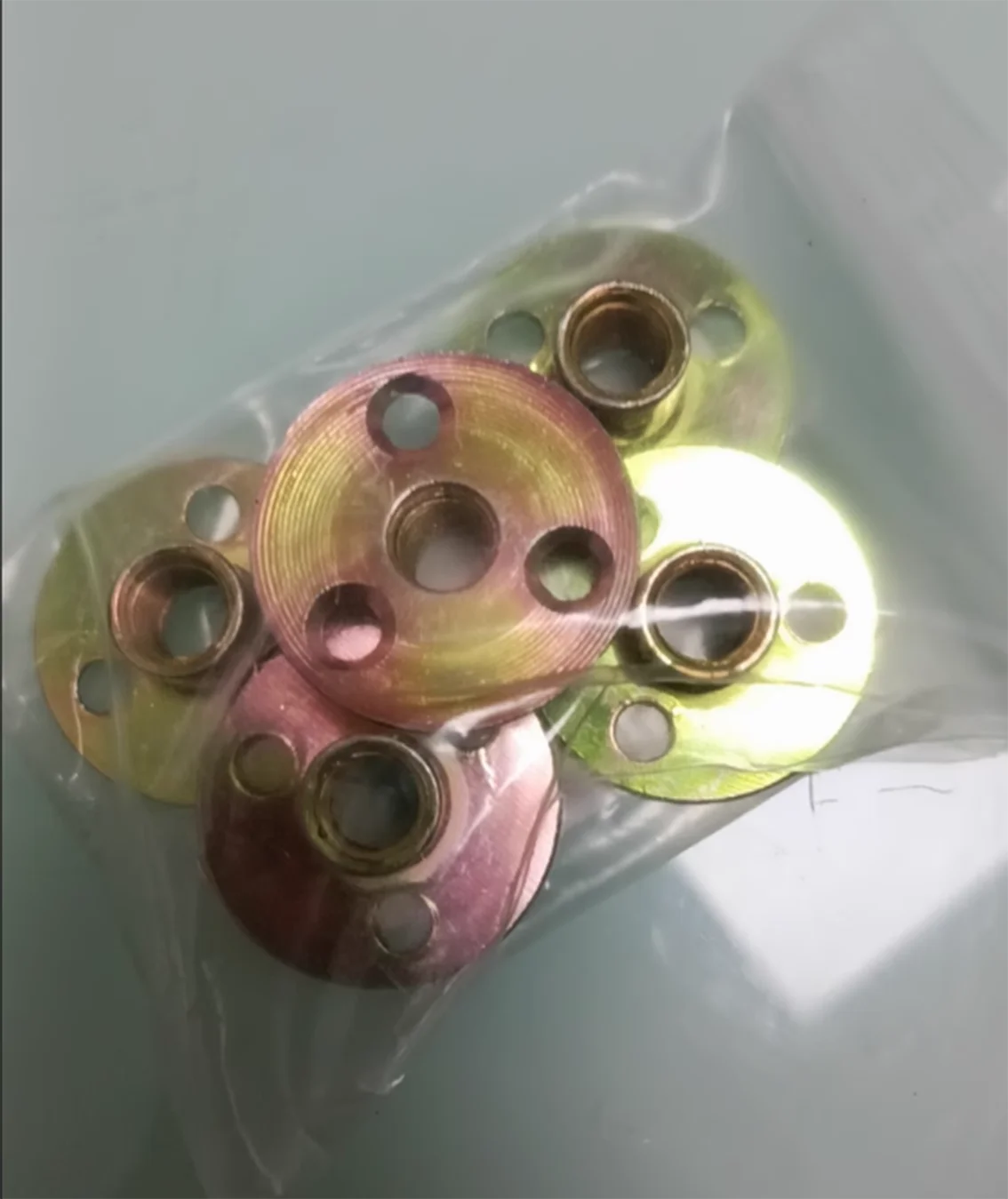 Iron Plate Lock Nut M6 M8 M10 M12 For Wood Furniture Splint Lock Nut Sofa Foot Lock Galvanized Three-hole Nut