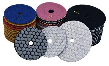 3.2'' 4‘’ 6 Step Soft Dry Polishing Grinding Pads Sheets 80mm 100mm Concrete Marble Granite Diamond Pads Grit 0#,1#,2#,3#,4#,5#