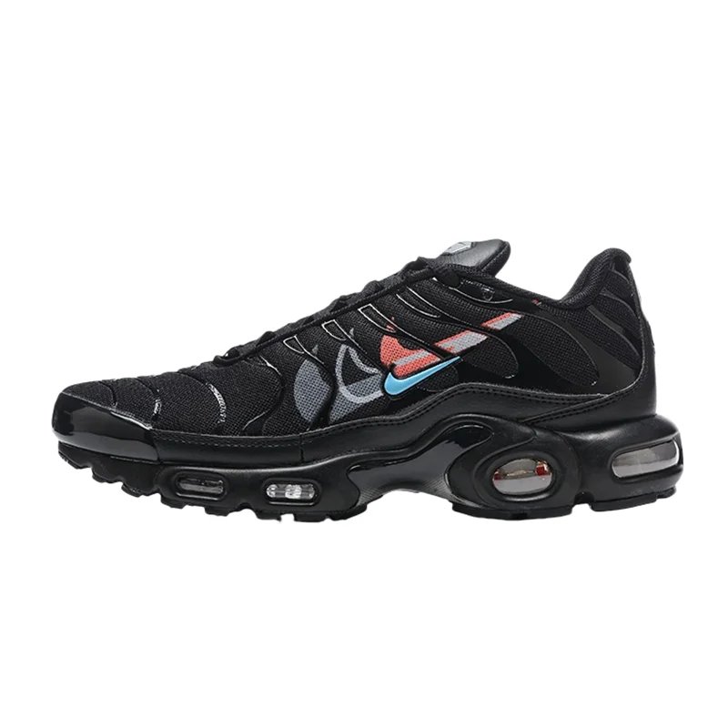 Nike Air Max Plus Men's and Women's Running Shoes Are Non Slip, Durable, Comfortable, Sporty, Shock-absorbing, Breathable, Black