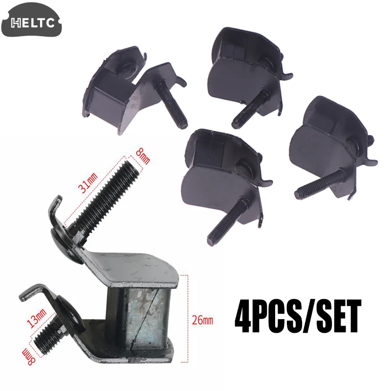 4Pcs Diesel Generator Accessories Assembly Gasoline Engine Generator Anti Vibration Foot Rack Generator Shock Reduction Mount