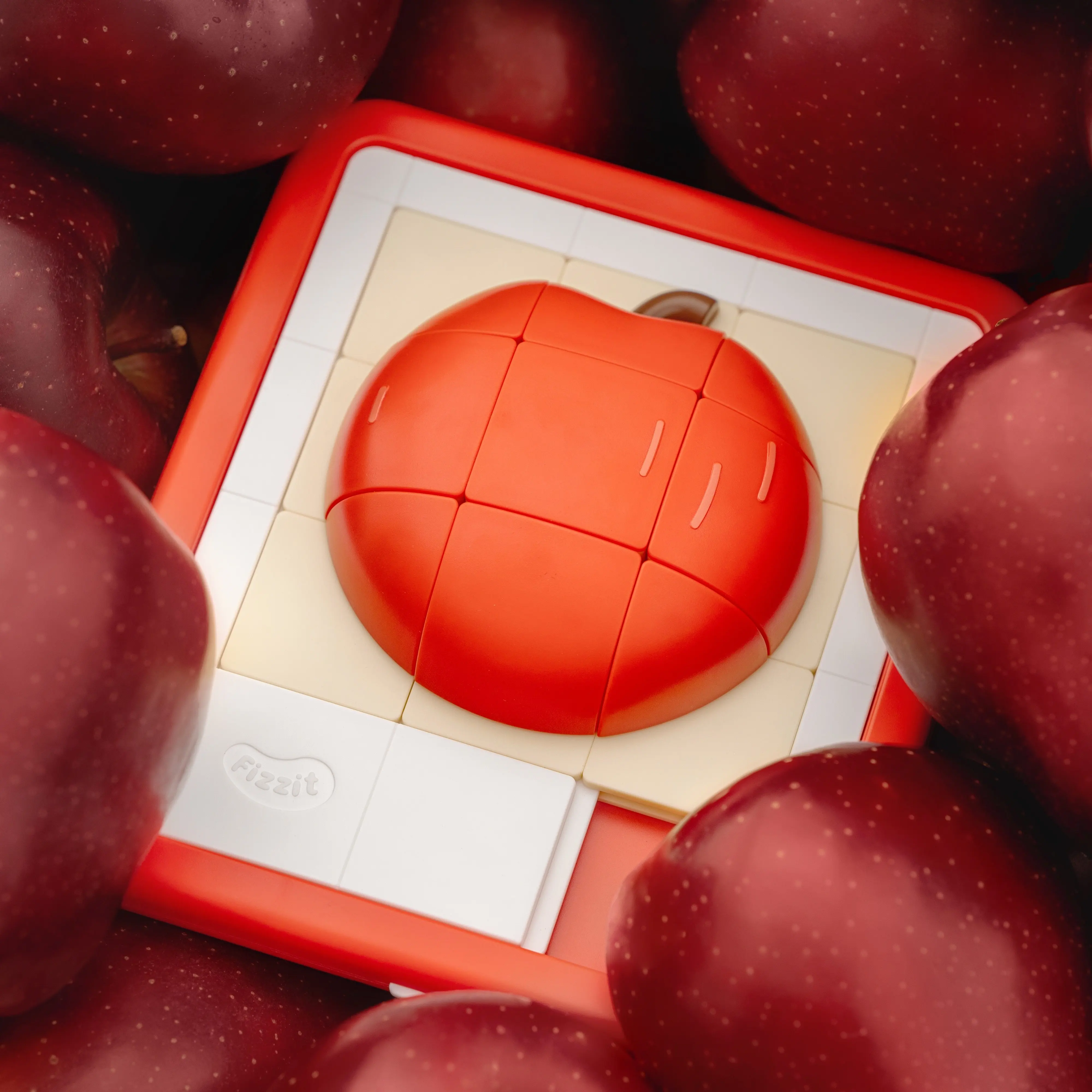 Apple 3D Klotski Schiebepuzzle, Lernspielzeug für Kinder, kreatives Geburtstagsgeschenk, Partygeschenk für Kinder, Gehirnspiel