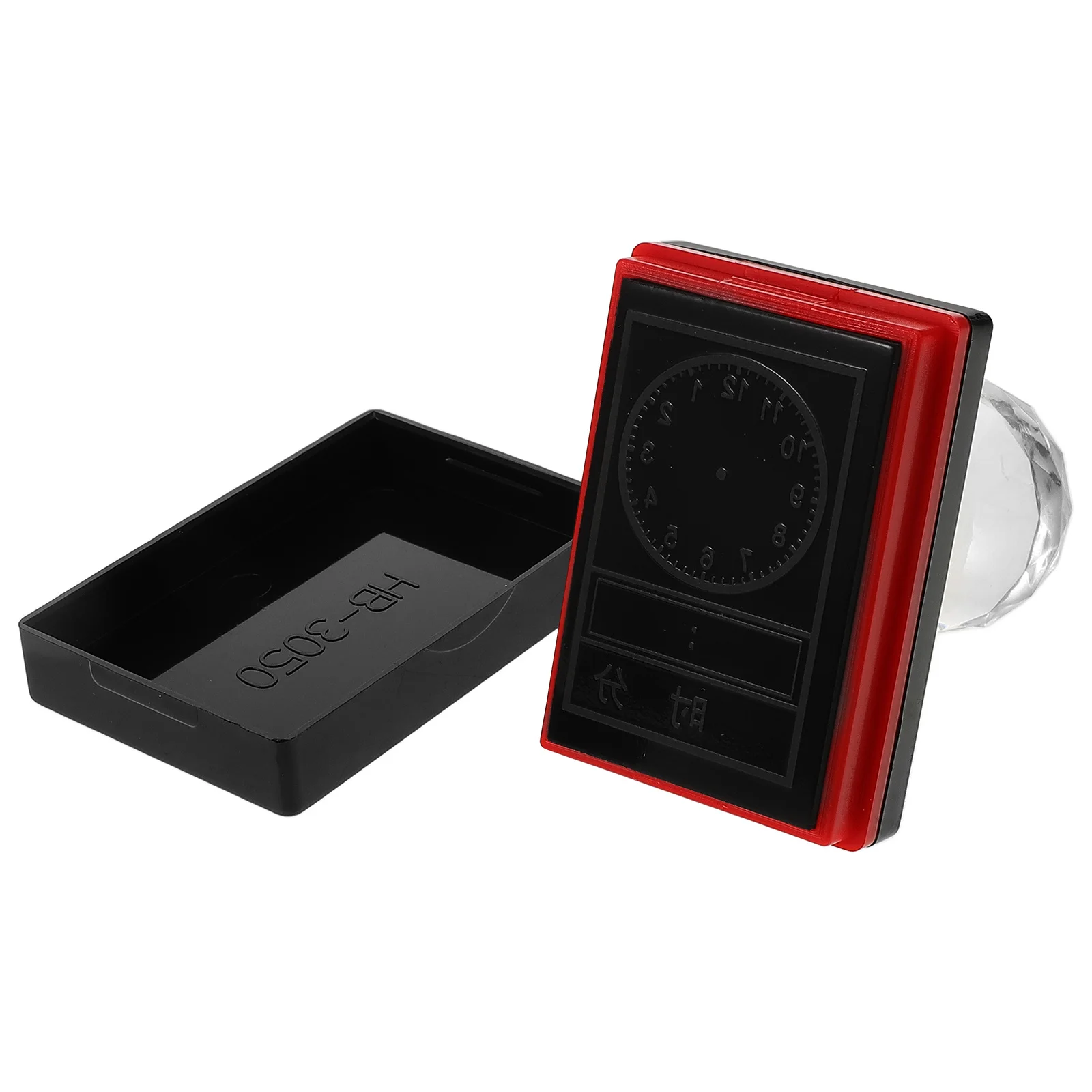 Timbro dell'orologio per bambini Timbro autoinchiostrante Strumento didattico per l'apprendimento del tempo Giochi di attività in classe Lastre di lavoro Flashcard Bomboniere