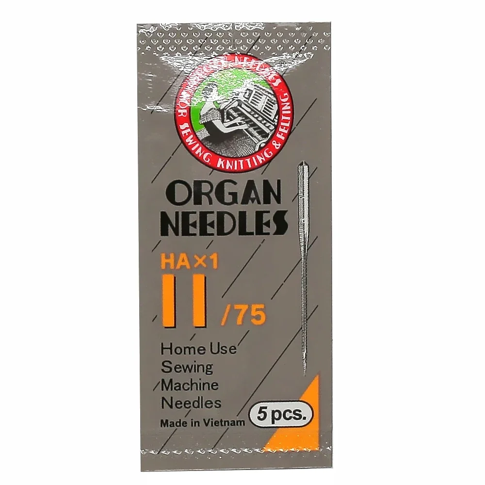Size 8,9,10,11,12,14,16 ,18Organ Flat Shank15x1 HAx1 130/705 All Size Home Sewing Machine Needles Assorted Replacement 5pcs/pack