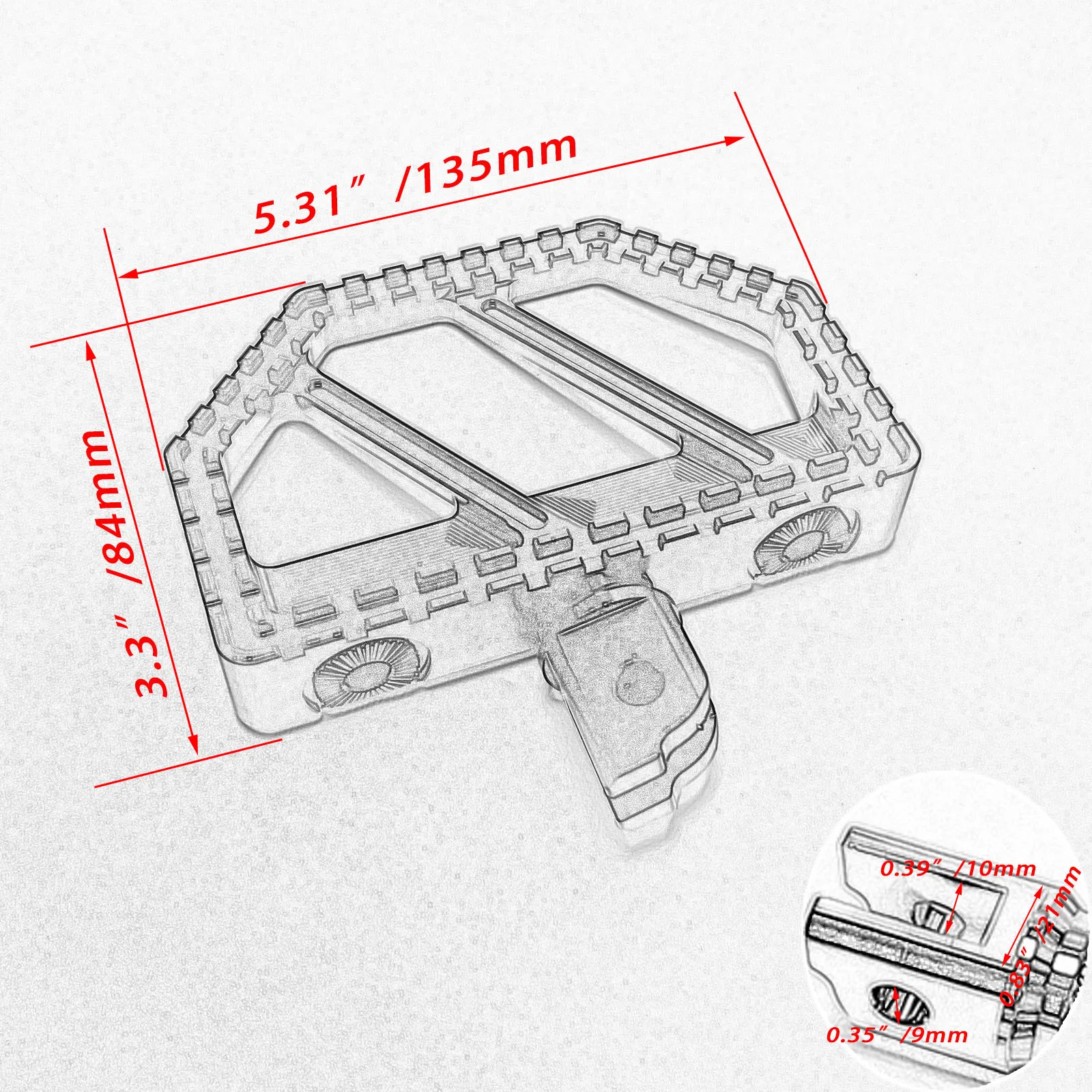 Motorcycle MX Mini Floorboards Front Foot Pegs Footrests For Harley Softail Slim Fat Bob Breakout FXBR Fat Boy FLHC Low Rider