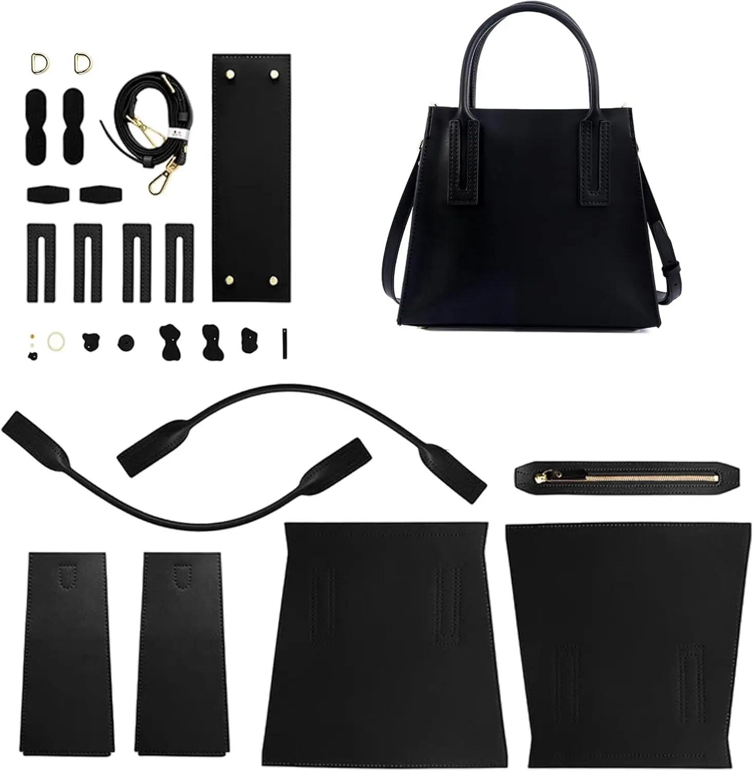 

DIY PU Leather Crossbody Bag Making Kit, Handmade Bag Making Accessories for DIY Craft Bags Handbag Sewing Kits Handicraft Bags