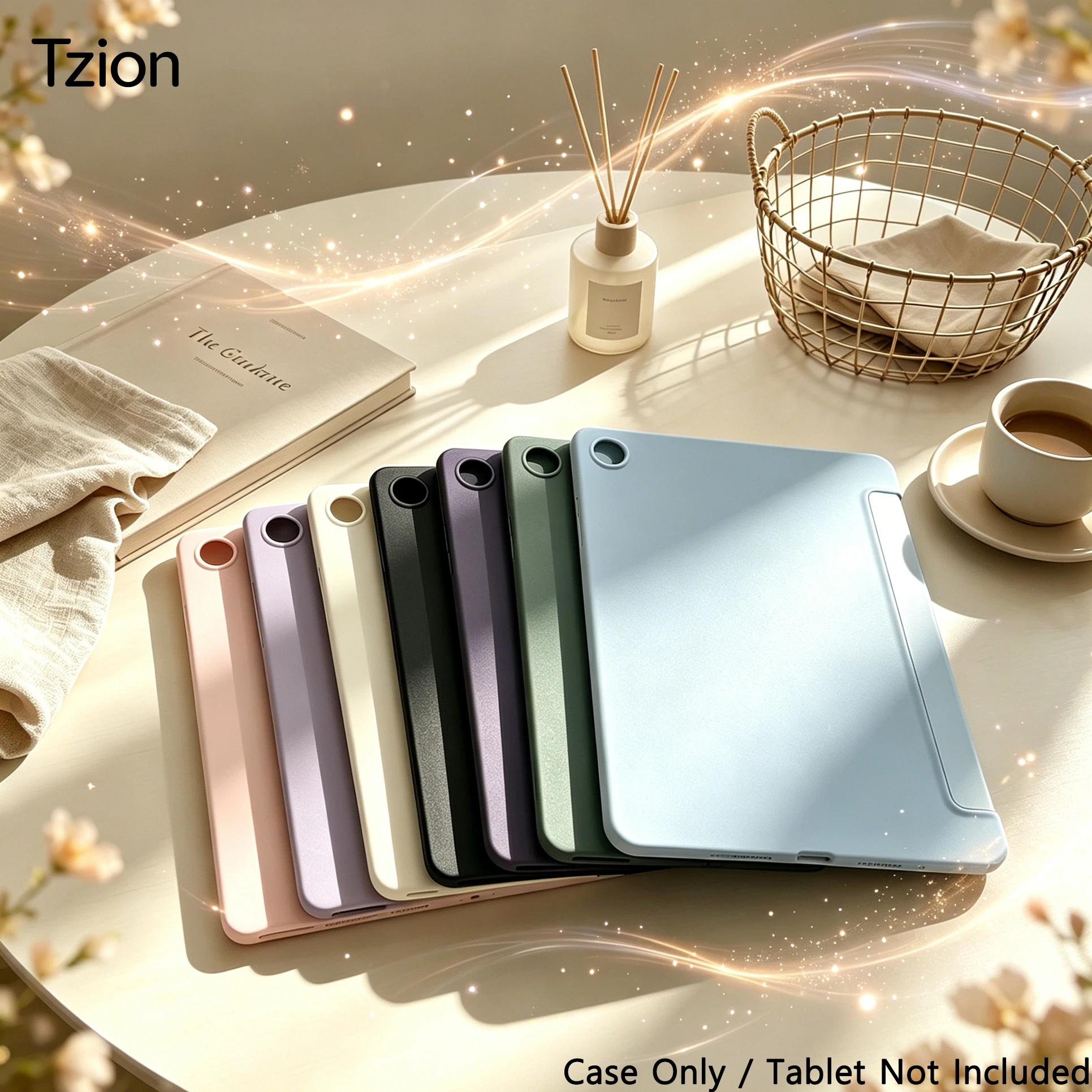 

For Samsung Galaxy Tab A7 A8 A9 A11 S6 S7 S8 S9 S10 FE + Lite Plus 8.7 10.4 10.5 10.9 11 Magnetic Flip Smart Cover Tablet Case