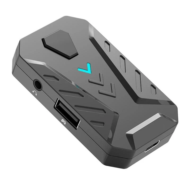 97QB Teclado Mouse Converter Mobile Game Teclado e adaptador mouse para celular