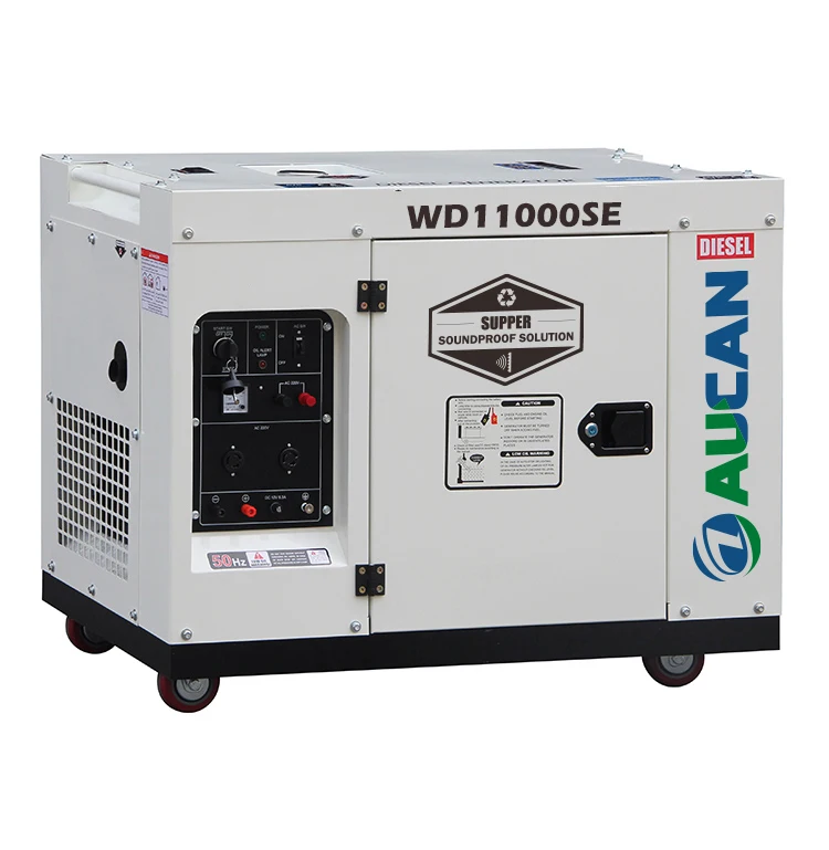 

220V 50Hz/60Hz Super Air-cooled Super Silent Dies el Generator 10KW for sale