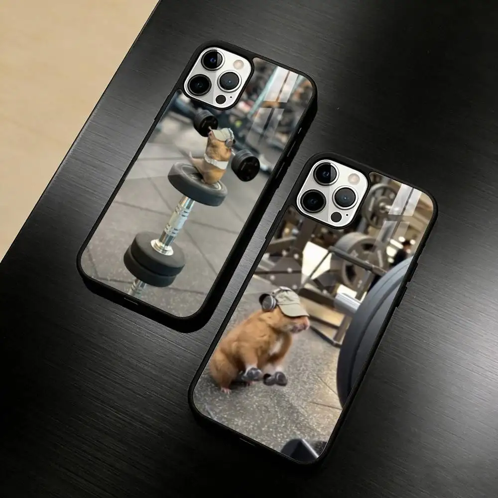 

Cute G-Gym H-Hamster Phone Case For iPhone 17/16/15/14/13/12/Plus/Pro/Max for Magnetic Wireless Charging