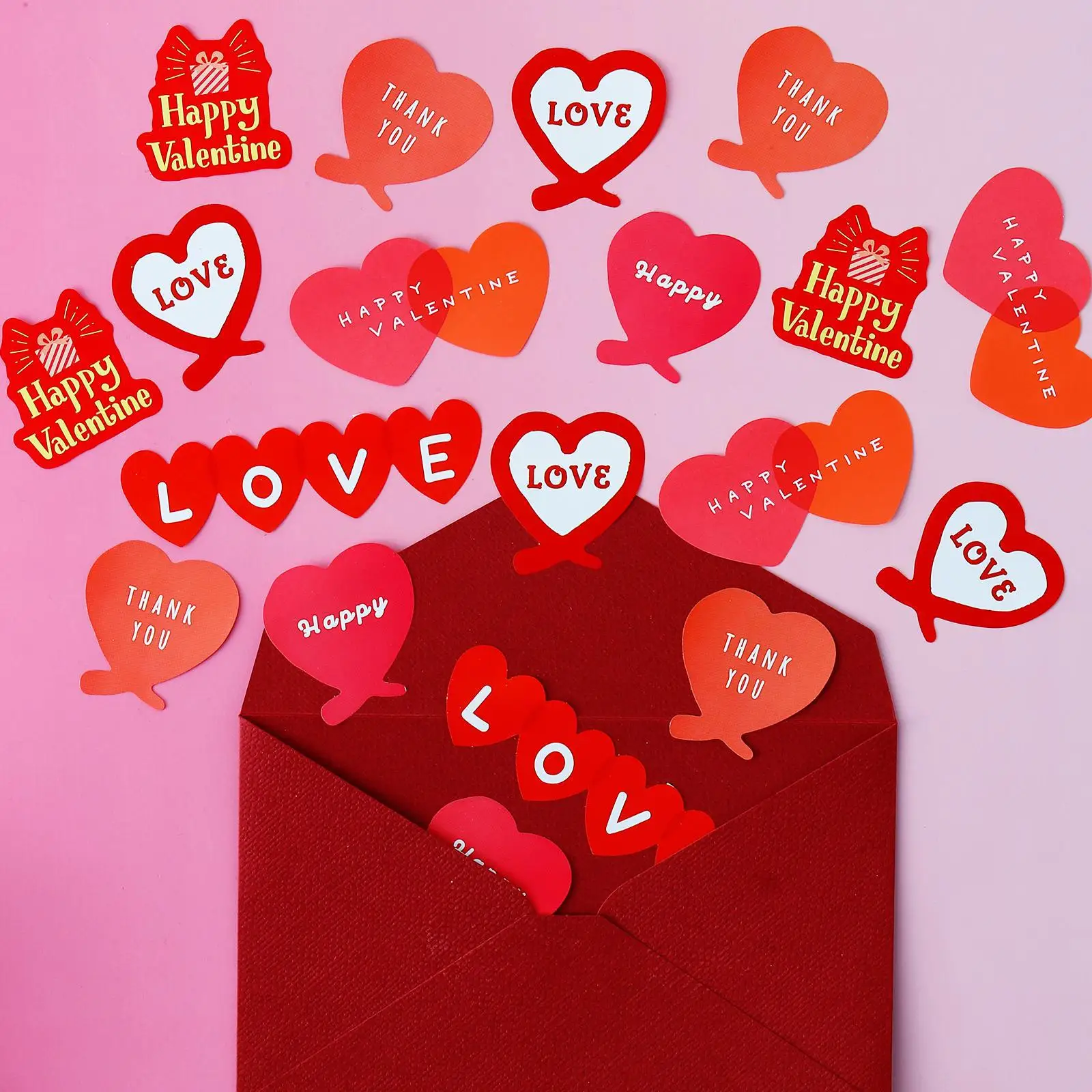 120 قطعة/لفة عيد الحب على شكل قلب ملصقات لاصقة حمراء لطيف الحب ملصقات ل المغلف بطاقة الختم هدية التفاف هدايا الحفلات