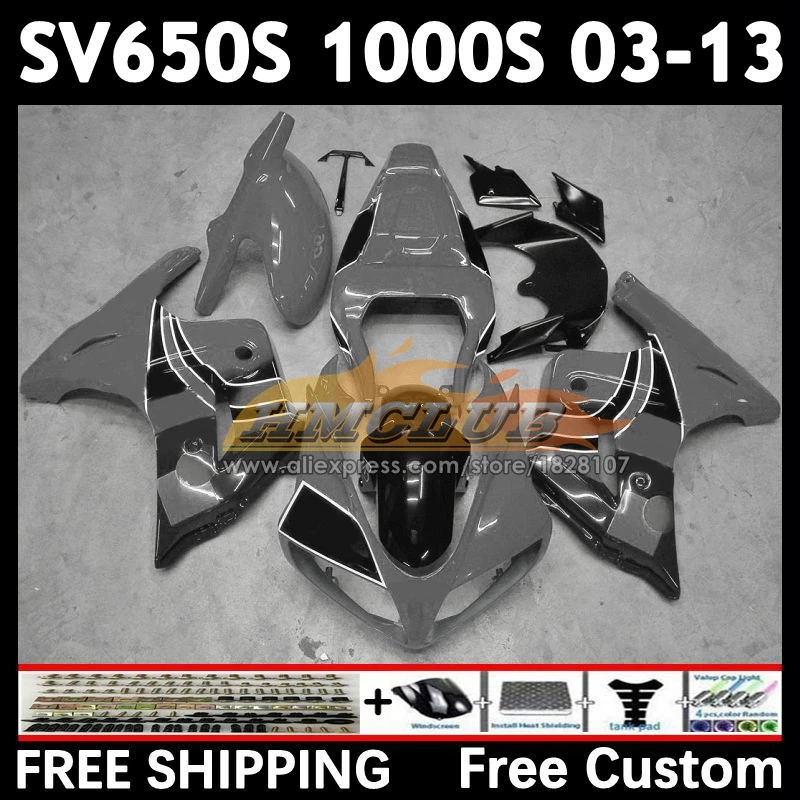 JOMO Grey Body For SUZUKI SV650S SV650 1000 03 04 05 06 07 08 22No.24 SV1000S SV 650S 1000S 2009 2010 2011 2012 2013 Fairing