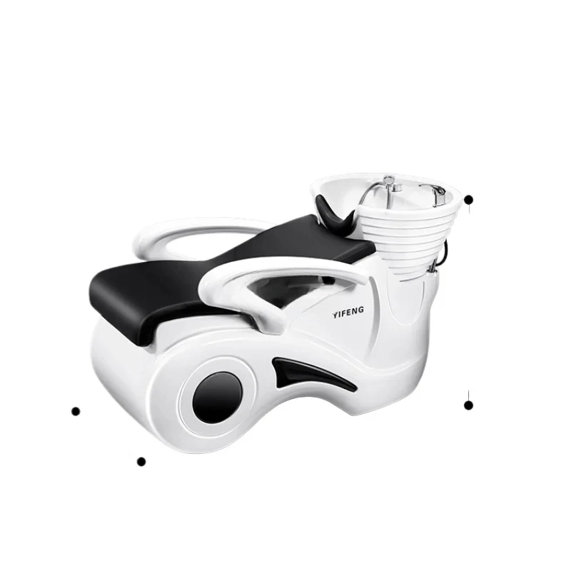 

Head Therapy Dedicated Good-looking Lying FRP Ceramic Basin Shampoo Chair