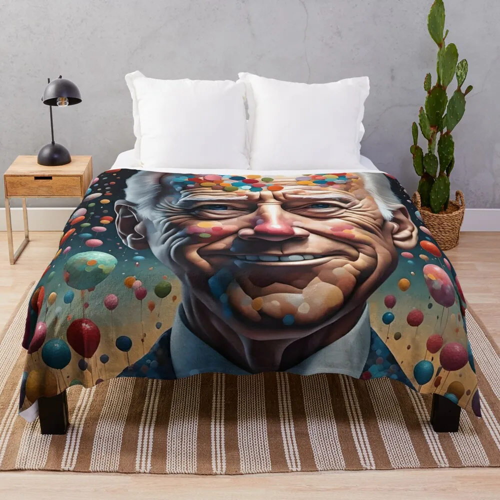 Joe Biden Clown Throw Blanket wednesday Decorative Beds warm for winter for winter Blankets