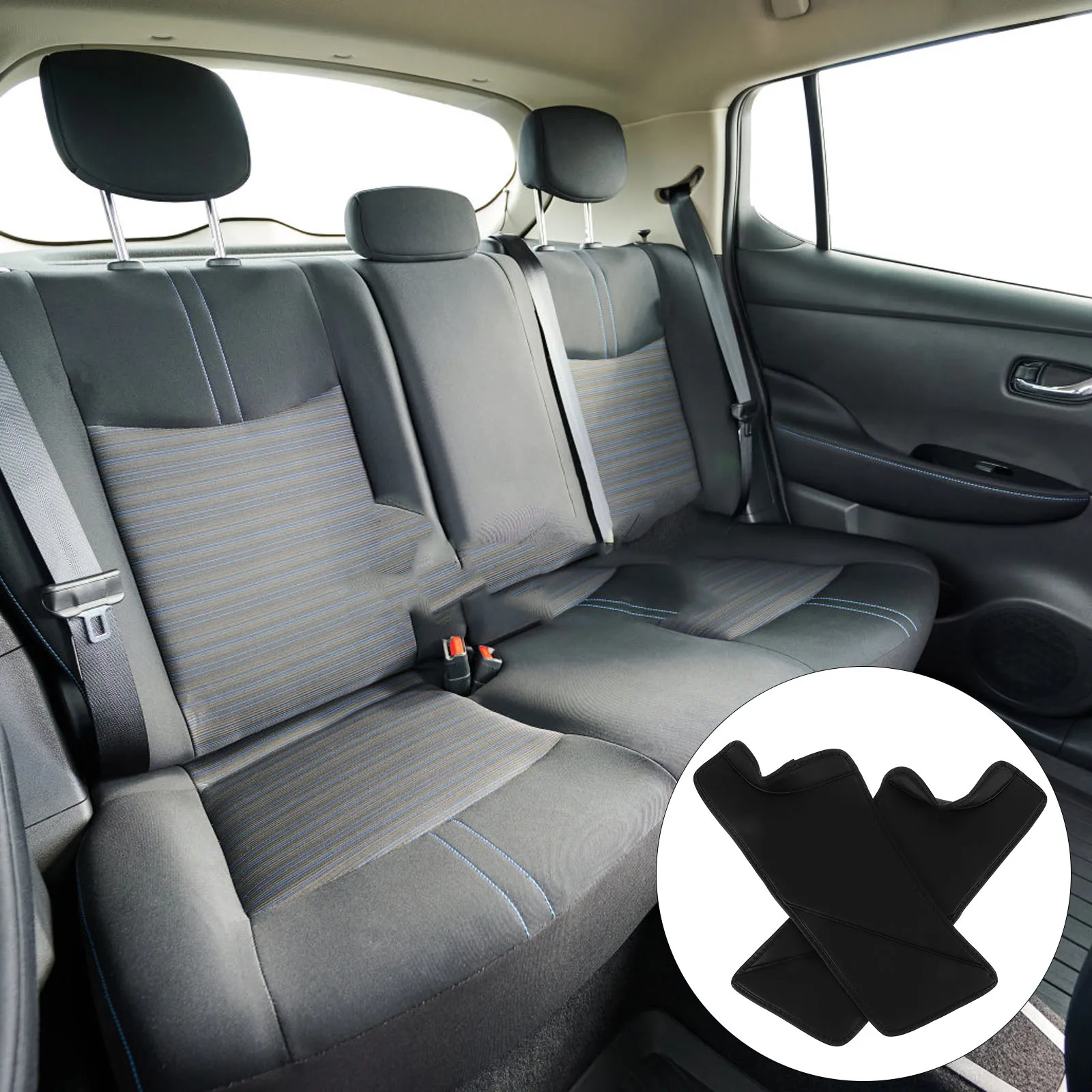 

1 Pair Black Car Door Sill Protector Guard for Rear Seat Cover Accessories Car Interior Parts Easy Clean