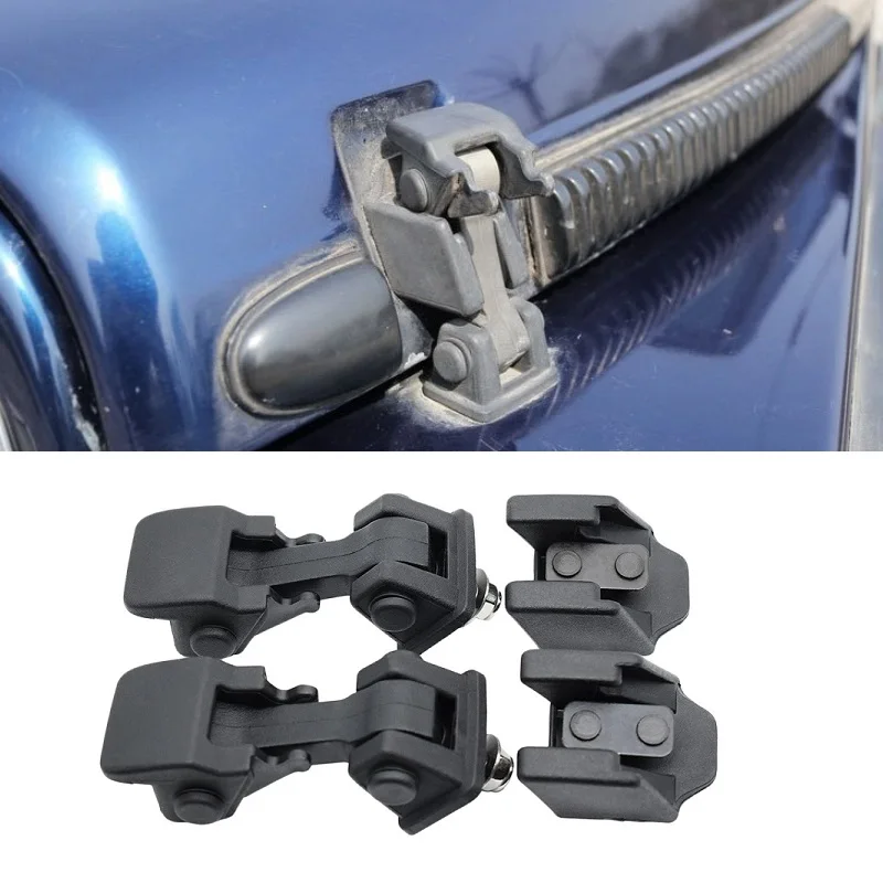 2PCS Car Lock Hood Engine Latch Catch Cover For Jeep Wrangler TJ 1997-2006 Exterior Hood Lock Covers Accessories