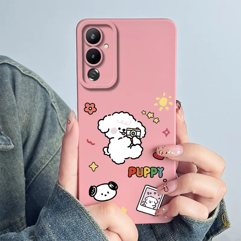 For Tecno Pova 4 Phone Case LG7n Back Cover Silicone Sweet Painted Cartoon Shell Funda Lovely Printed Protective Coque Casing