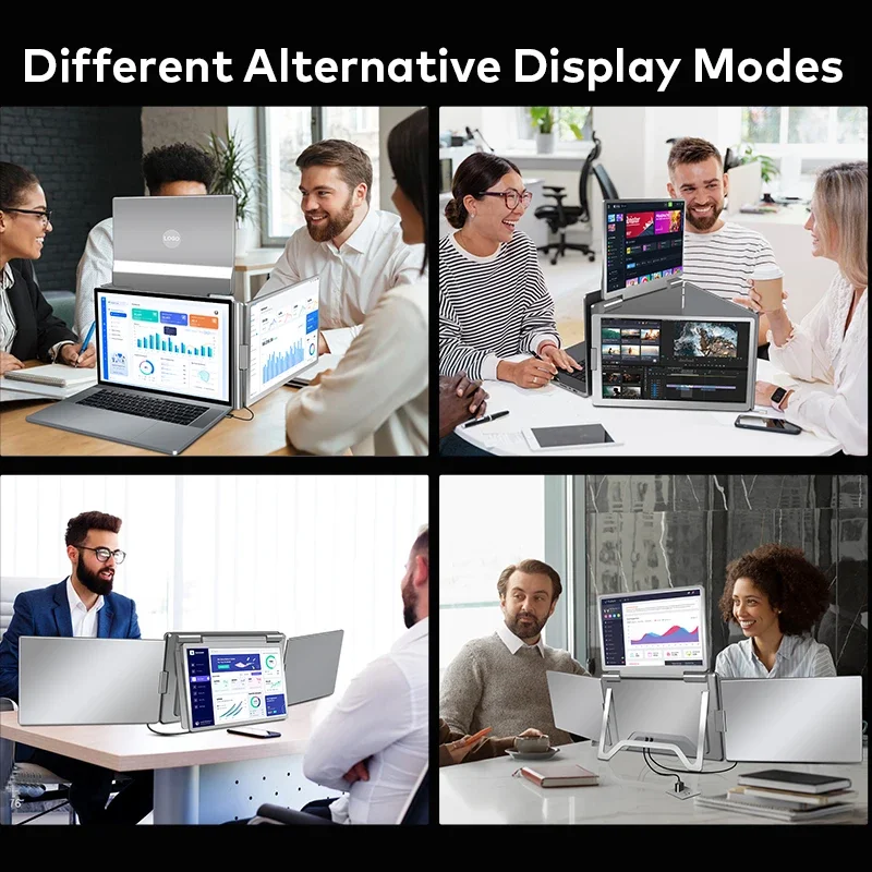 

2026 Top-ranking Portable Monitor 15.6 Inch Lcd Display Extended Triple Screen 1080p Quad Monitor Extender Used Travel Gaming