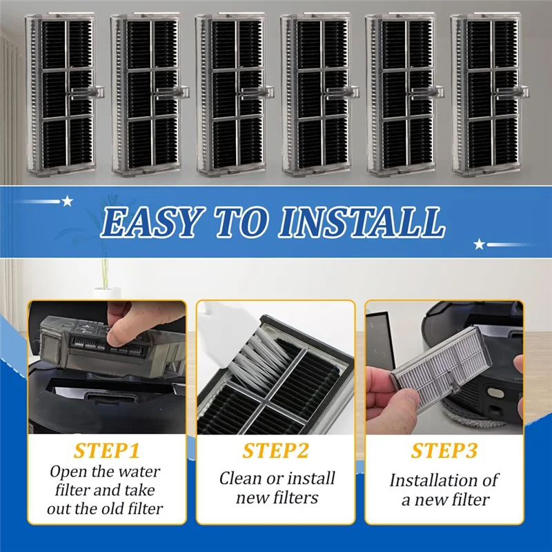 Filtros HEPA de repuesto para aspiradora de AT28 para Dreame X40 Ultra/L10s Pro Ultra Heat/X30 Ultra/X30 Pro Plus, repuesto