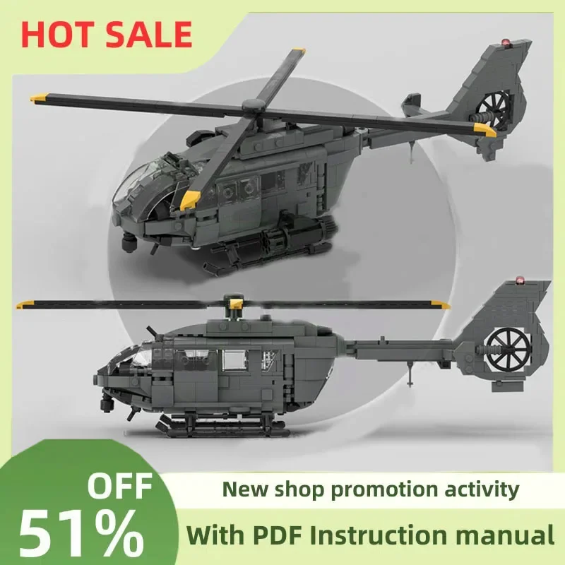 

Новый Moc Военное Оружие Airbus H145 M Uh-72B Модель Истребителя Строительные Блоки Технология Сборка своими руками Детская игрушка Мальчик Праздничный подарок