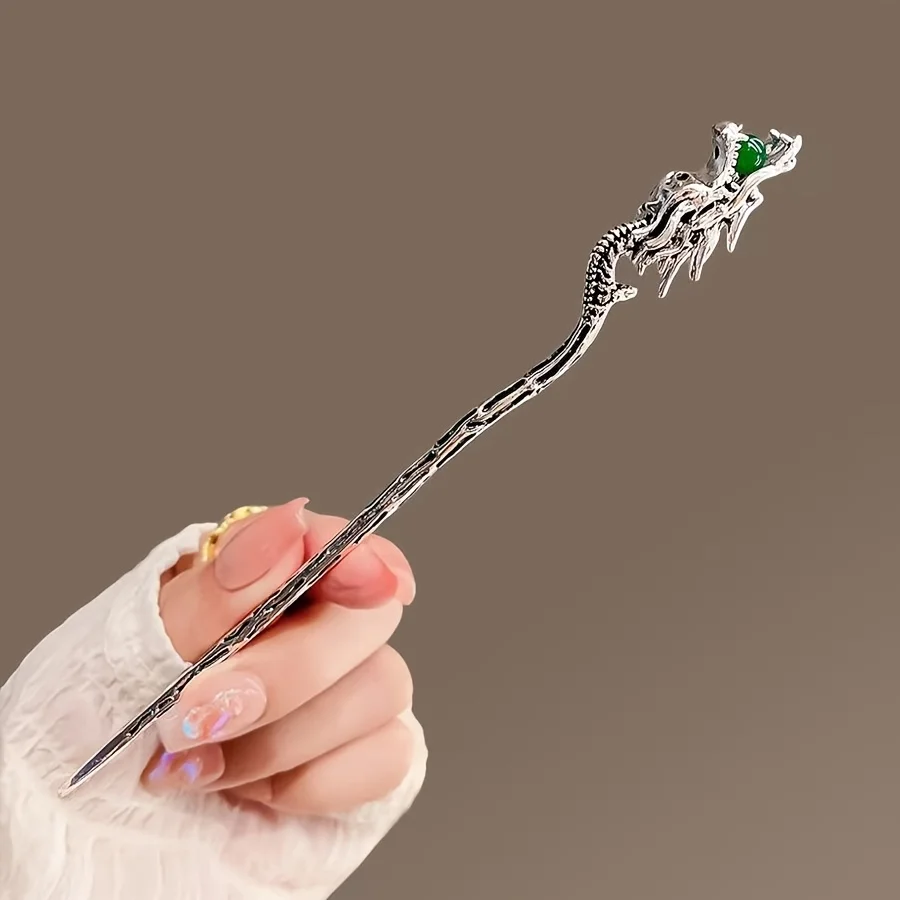 1pc Fashionable, Versatile, Simple, Elegant, and High-End Dragon Hairpin for Women, Girls, and Party Hair Accessories view 3