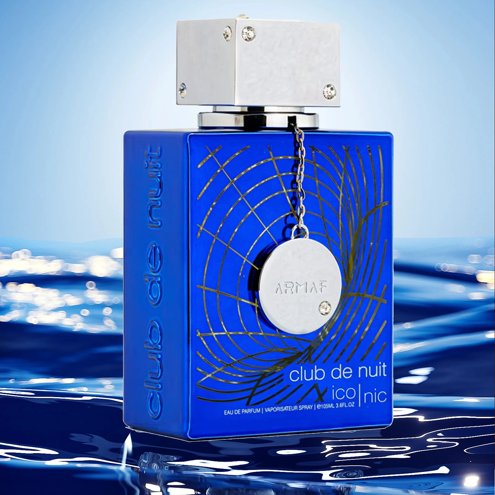 

Armaf Club de Nuit Blue Iconic Мужской спрей EDP 3,6 унции Аромат премиум-класса Стойкий мужской парфюм