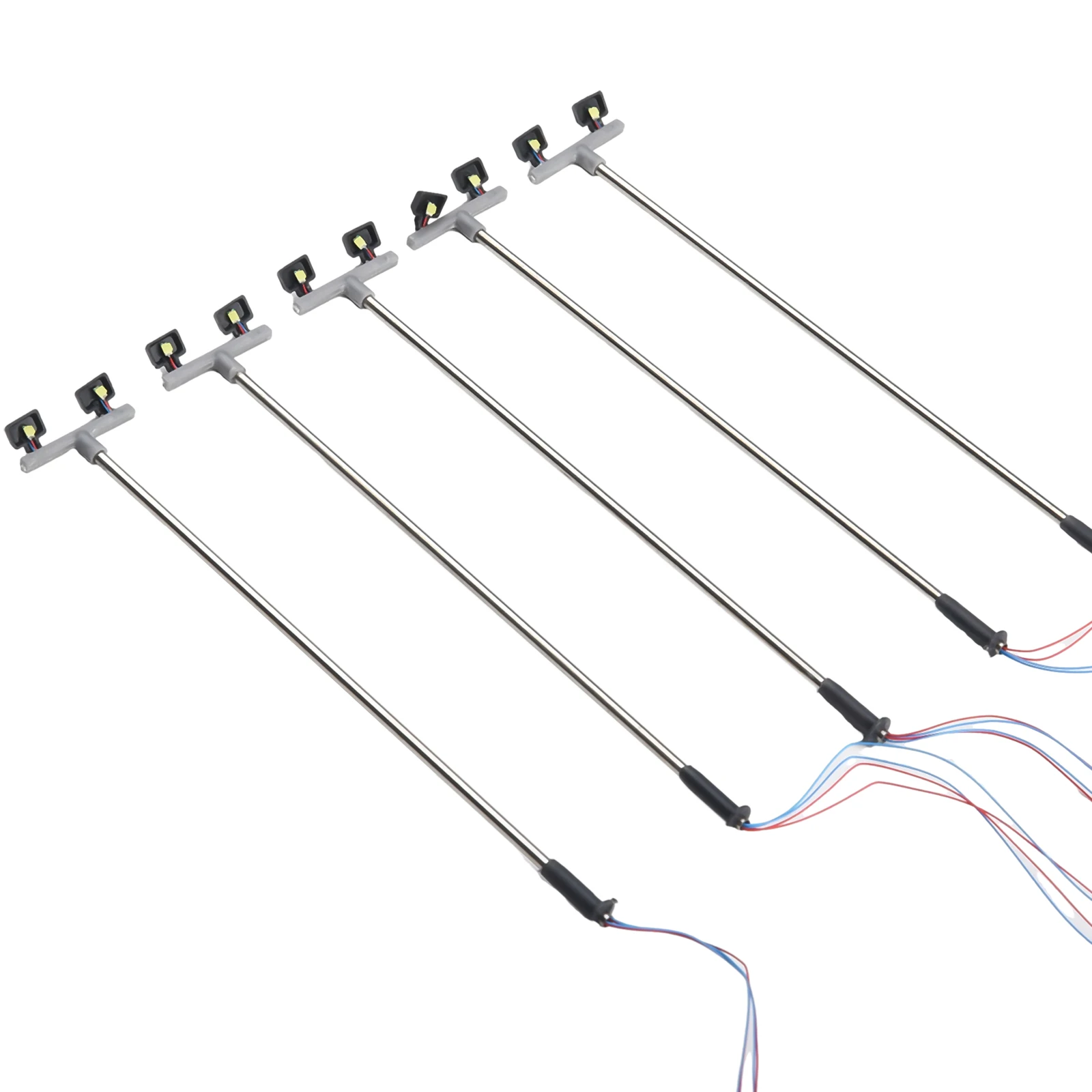 Twin Lights Model Yard Accessories LED Lights Layout OO 00 Guage Parts Railway Scenery Train 5 Pack High Quality