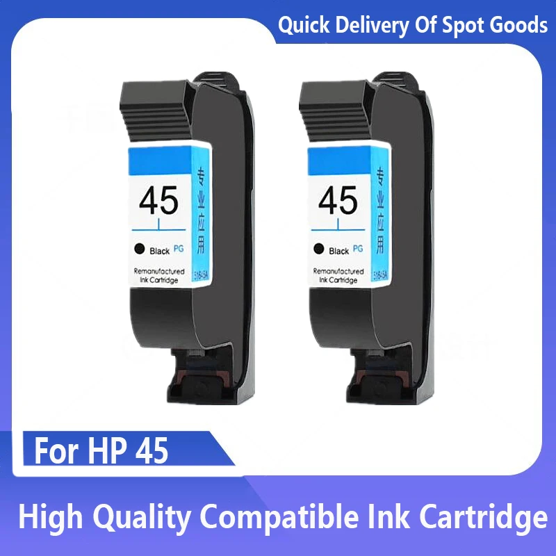 Compatible 45 Black Ink Cartridge 51645 51645A Replacement for HP 710C 870CXI 830C 880C 890C 895CXI 930C 950C Printer