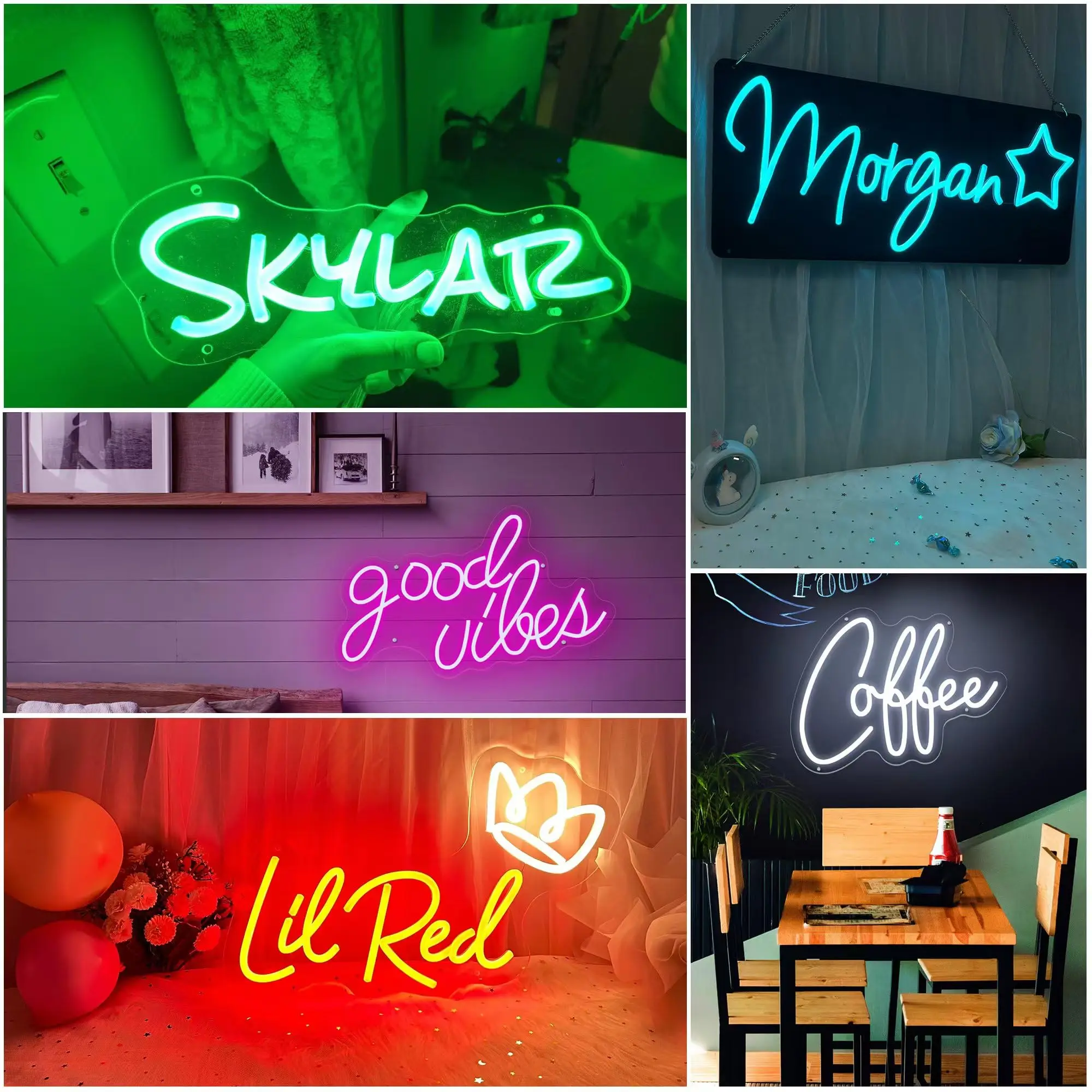 Custom Neon Sign Wedding Party Background Sign Personalized Neon LED Sign For Restaurants Birthday Bedrooms Bar Decorative Light