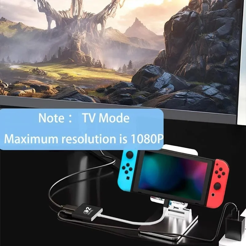 Switch 2 Dock HDMI 4K USB 3.0 Hub Adapter USB Splitter TV Portable Docking Station for NDS Switch2 Laptops PC iPad MacBook Air P