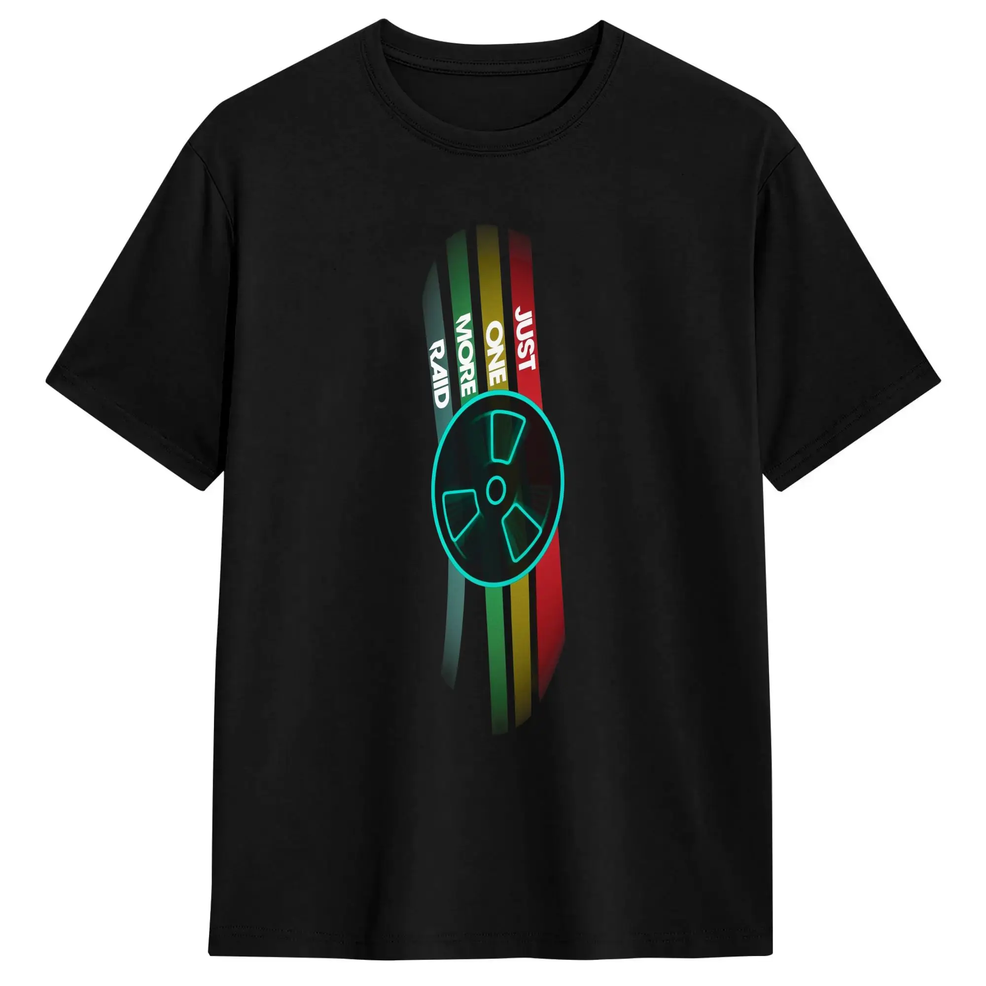 Vintage T Shirt Arc Raiders Just One More Raid Cotton T-Shirts  Novelty Tshirt for Men Beach Aesthetic Design Short Sleeve Tops
