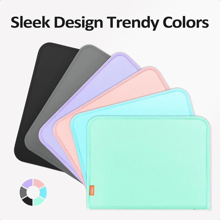 13 Pocket Accordion File Organizer Zipper Expanding File Folder Organizer Reinforced Plastic Accordion Folder A4 Letter Size Po